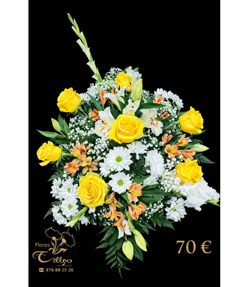 Ramo de flores con Rosas Amarillas
