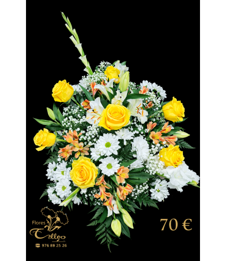 Ramo de flores con Rosas Amarillas